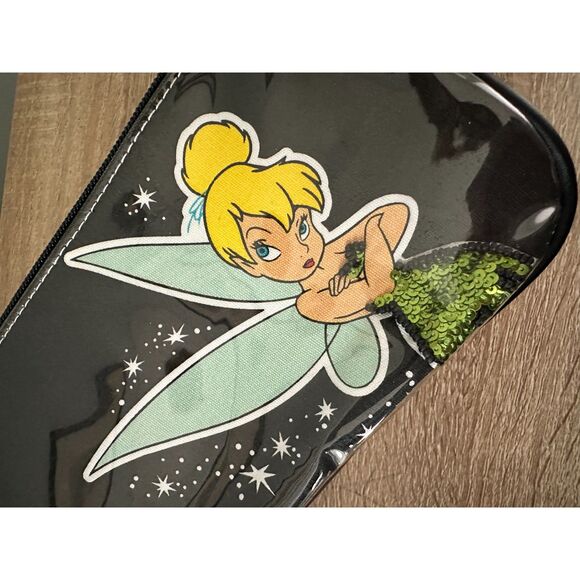Vintage Y2K Disney Tinker Bell Makeup Bag Zippered Cosmetic Case Rare Fairycore - Picture 2 of 12